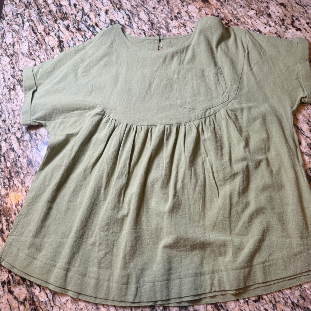 Sage Green Blouse